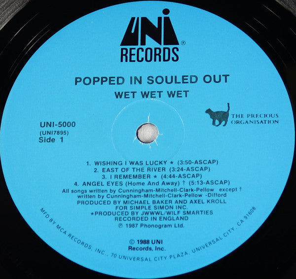 Wet Wet Wet : Popped In Souled Out (LP, Album)