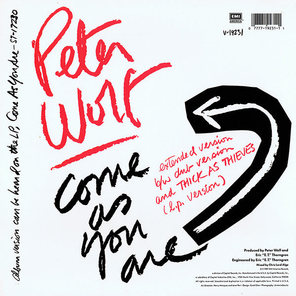 Peter Wolf : Come As You Are (12")