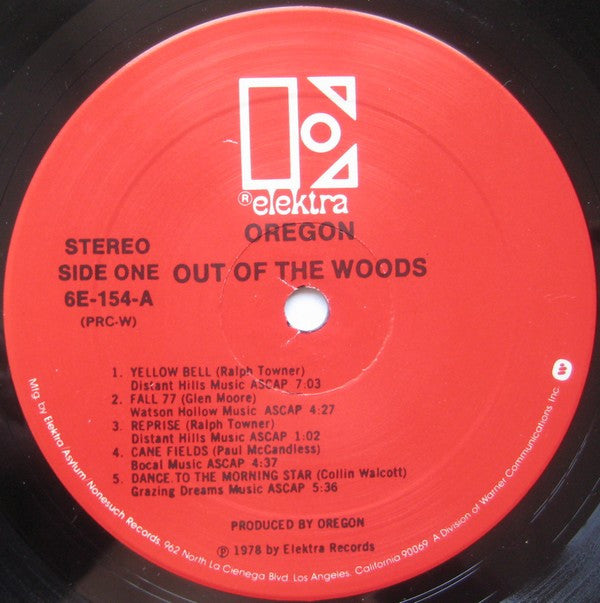 Oregon : Out Of The Woods (LP, Album, RE, PRC)