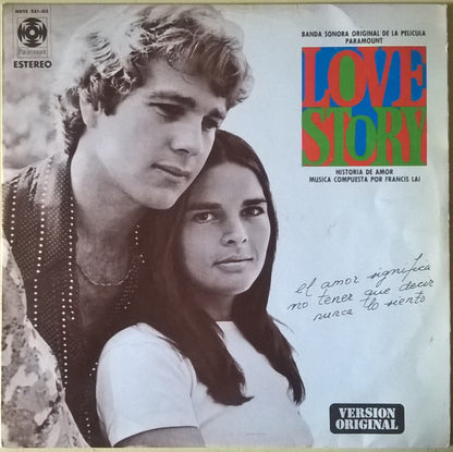 Francis Lai : Love Story = Historia De Amor (Banda Sonora Original De La Pelicula Paramount) (LP, Album)