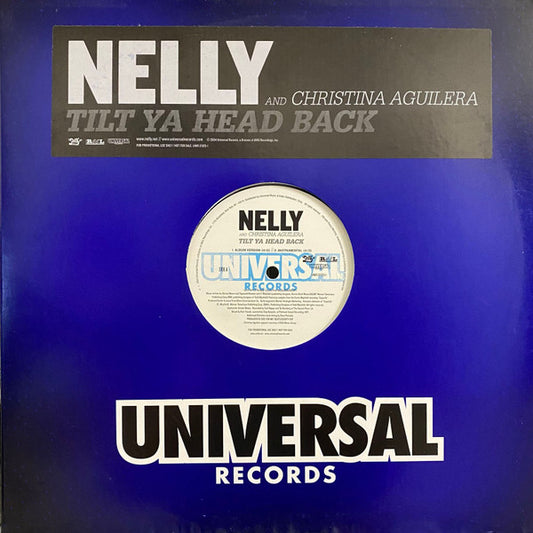 Nelly And Christina Aguilera : Tilt Ya Head Back (12", Promo)