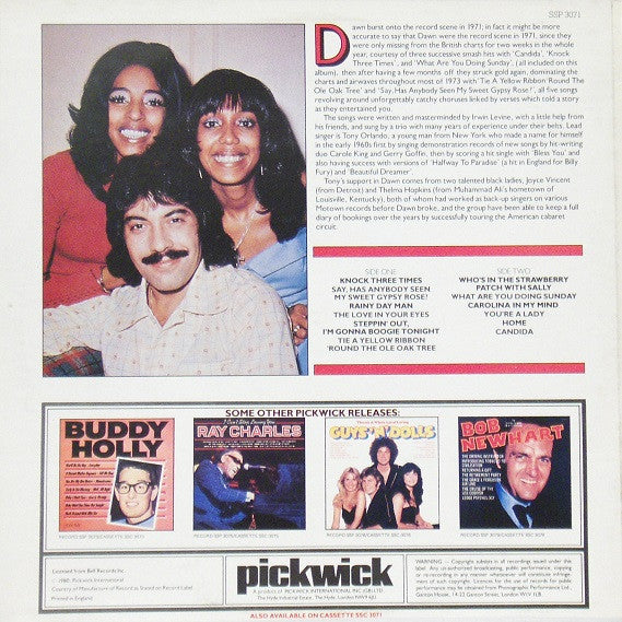 Dawn (5) Featuring Tony Orlando : Tie A Yellow Ribbon (LP, Comp)