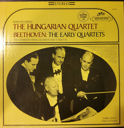 Ludwig van Beethoven, The Hungarian Quartet : The Early Quartets (The Complete String Quartets, Vol. 1: Nos. 1-6) (3xLP + Box)