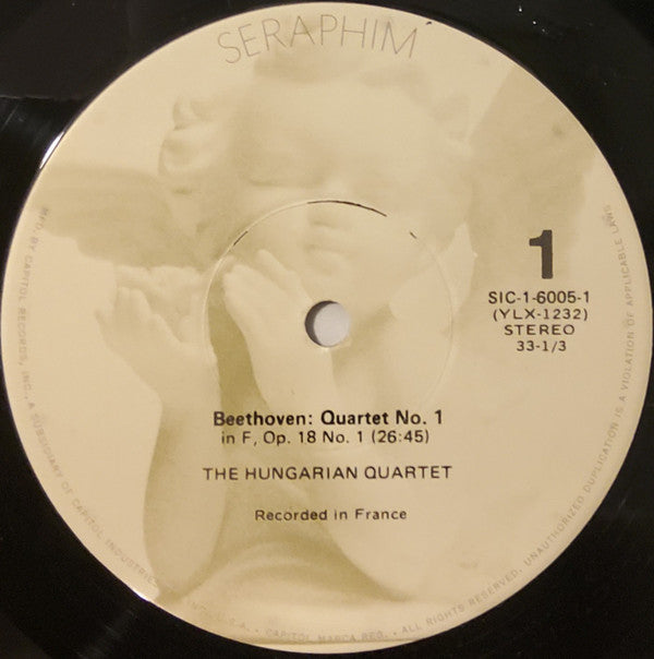 Ludwig van Beethoven, The Hungarian Quartet : The Early Quartets (The Complete String Quartets, Vol. 1: Nos. 1-6) (3xLP + Box)