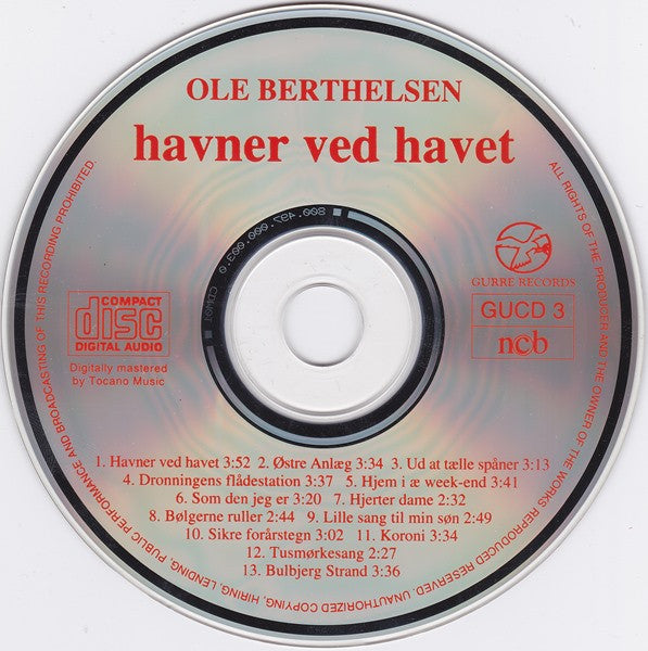 Ole Berthelsen : Havner Ved Havet (CD, Album)