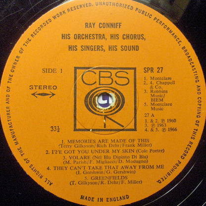 Ray Conniff & His Orchestra & Singers : His Orchestra - His Chorus - His Singers - His Sound (LP, Album, Comp)