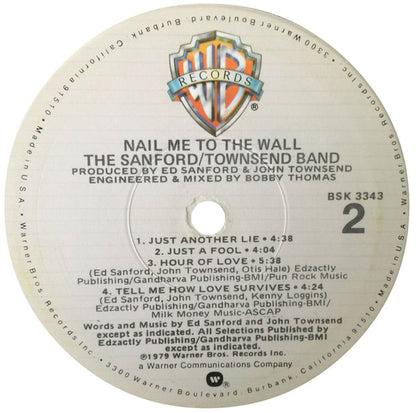 The Sanford-Townsend Band : Nail Me To The Wall (LP, Album, Jac)