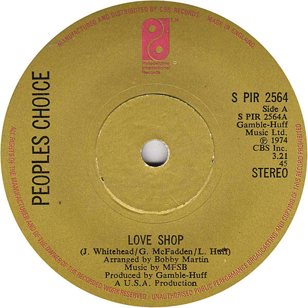 People's Choice : Love Shop (7")