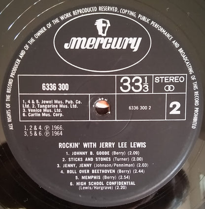 Jerry Lee Lewis : Rockin' With Jerry Lee Lewis (LP, Comp)