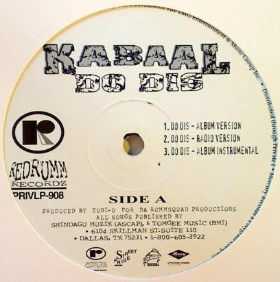 Kabaal (2) : Do Dis / Milli Vanilli (12")