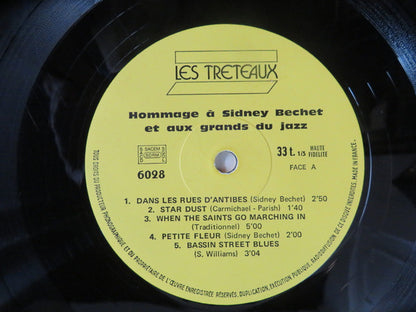 Sidney Bechet : Hommage À Sidney Bechet Et Aux Grands Du Jazz (LP, Comp)