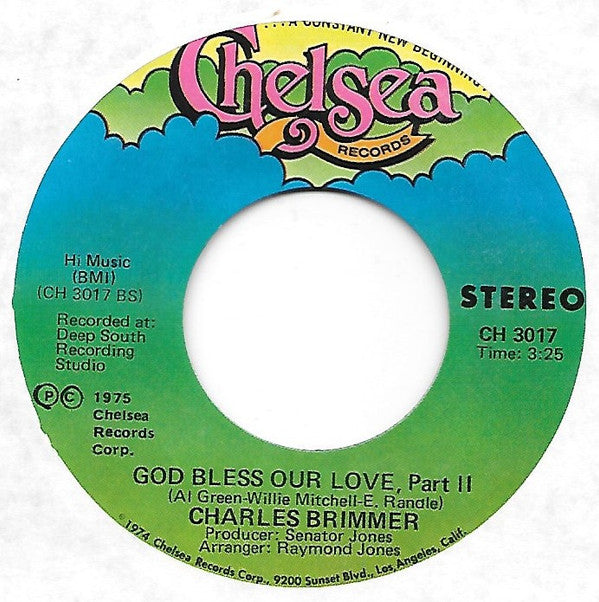 Charles Brimmer : God Bless Our Love (7", Styrene)