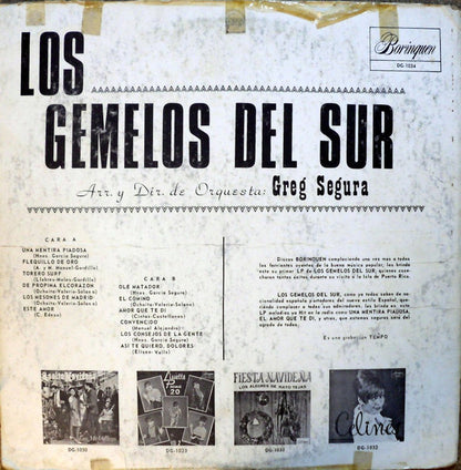 Los Gemelos Del Sur : Una Mentira Piadosa (LP, Album)