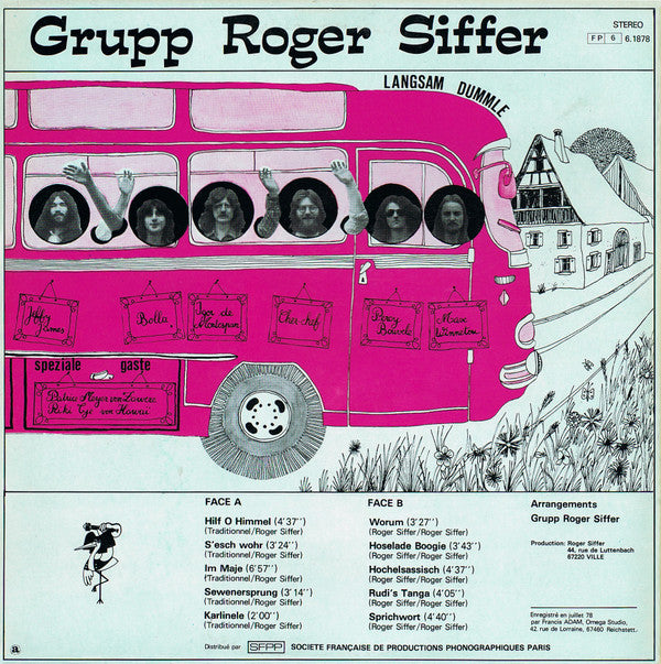 Grupp Roger Siffer : Langsam Dummle (LP, Album, RE)