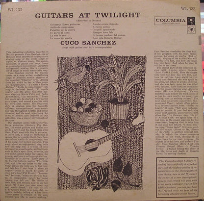 Cuco Sanchez : Guitars At Twilight - Cuco Sanchez Sings With Guitar And Harp Accompaniment (LP, Album)