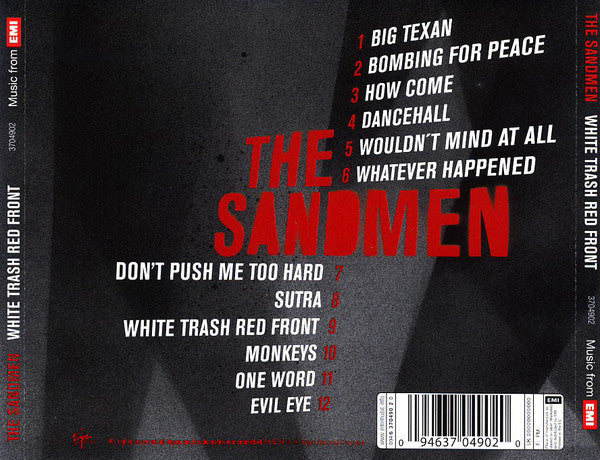 The Sandmen (2) : White Trash Red Front (CD, Album)