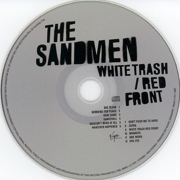 The Sandmen (2) : White Trash Red Front (CD, Album)