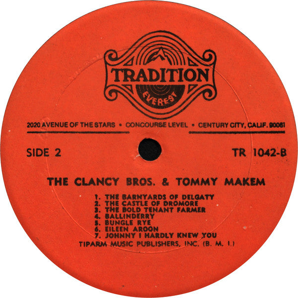 The Clancy Brothers & Tommy Makem : The Clancy Bros. & Tommy Makem (LP, Album)