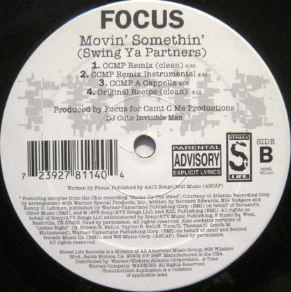 Focus (4) : Movin' Somethin' (Swing Ya Partners) (12")