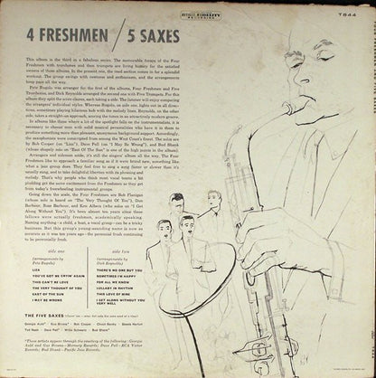 The Four Freshmen : Four Freshmen And Five Saxes (LP, Album, Mono)