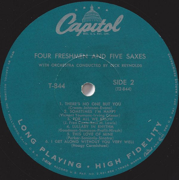 The Four Freshmen : Four Freshmen And Five Saxes (LP, Album, Mono)