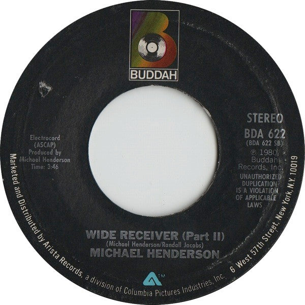 Michael Henderson : Wide Receiver (7", Single, Styrene)