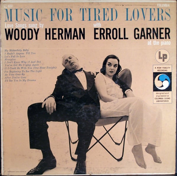 Woody Herman With Erroll Garner : Music For Tired Lovers (LP, Album, Mono, RP)