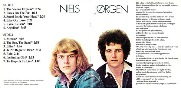 Olsen Brothers : Olsen (LP, Album, Gat)