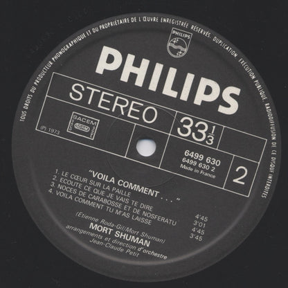 Mort Shuman : Voila Comment.. (LP, Album, Gat)