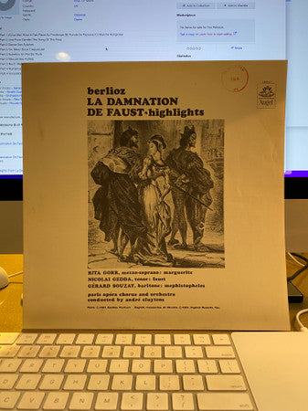 Nicolai Gedda, Rita Gorr, Gérard Souzay, Orchestre National De L'Opéra De Paris, André Cluytens, Hector Berlioz : Highlights From La Damnation De Faust (LP, Album, Mono, RE)