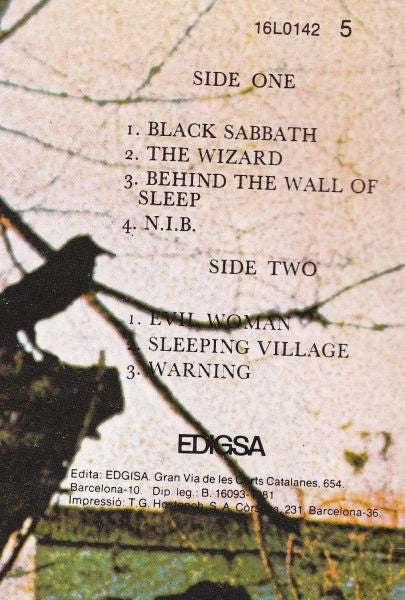 Black Sabbath : Black Sabbath (LP, Album, RE)