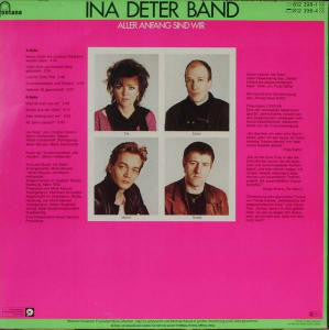 Ina Deter Band : Aller Anfang Sind Wir (LP, Album)