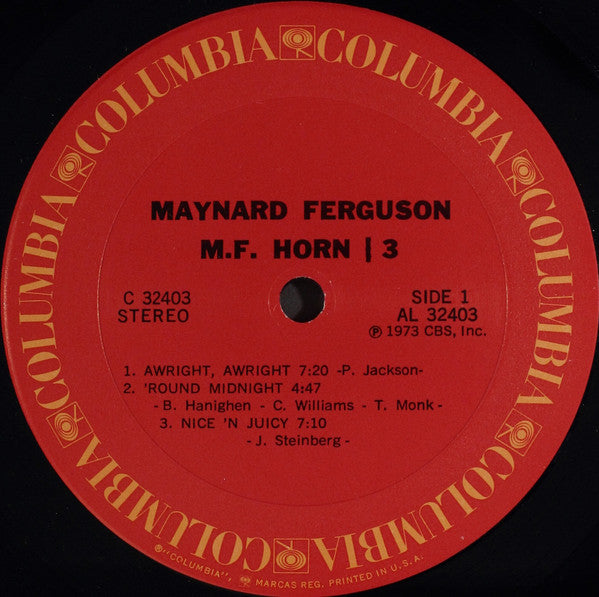 Maynard Ferguson : M.F.Horn | 3 (LP, Album, Pit)