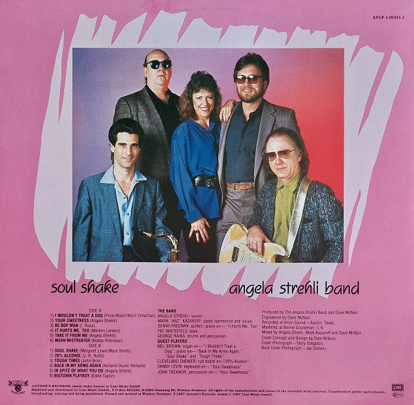 Angela Strehli Band : Soul Shake (LP, Album, Whi)