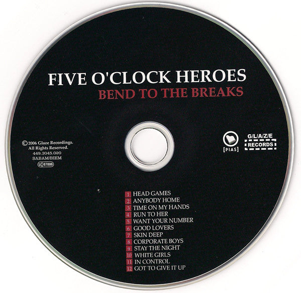 Five O'Clock Heroes : Bend To The Breaks (CD, Album)