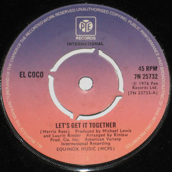 El Coco : Let's Get It Together (7", Single)