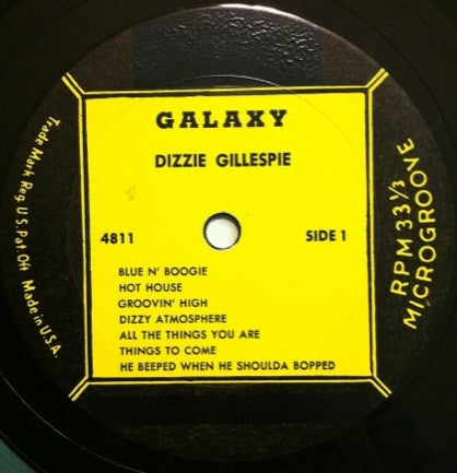 Dizzy Gillespie And His Orchestra : Dizzy Gillespie And His Original Orchestra (LP, Album)