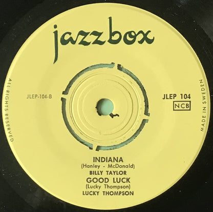 Zoot Sims / Mundell Lowe / Billy Taylor / Lucky Thompson : Let's Not Waltz Tonight / How About You? / Indiana / Good Luck (7")