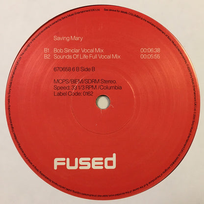 Fused : Saving Mary (12", Single)