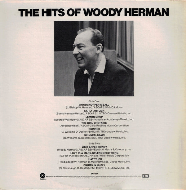 Woody Herman : The Hits Of Woody Herman (LP, Comp, RE)