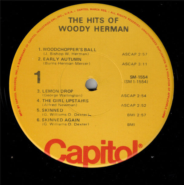 Woody Herman : The Hits Of Woody Herman (LP, Comp, RE)