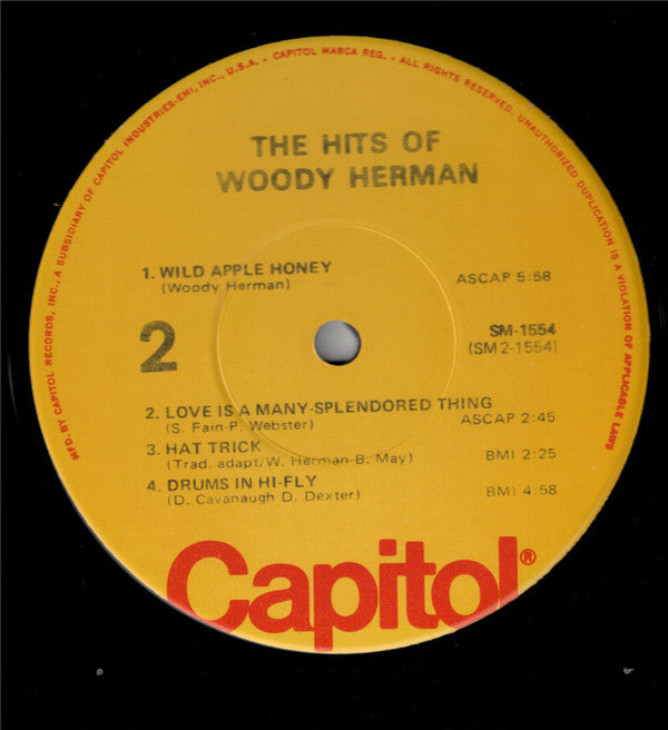 Woody Herman : The Hits Of Woody Herman (LP, Comp, RE)