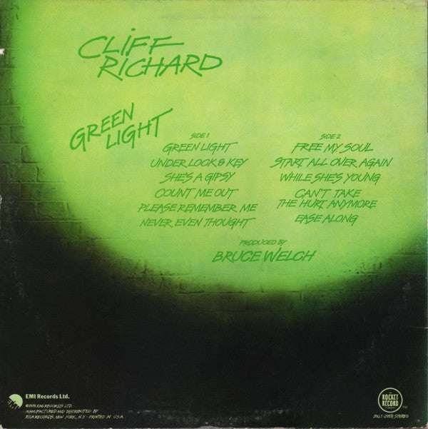 Cliff Richard : Green Light (LP, Album, Ind)