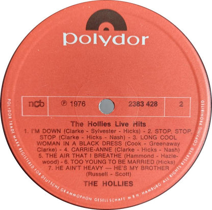 The Hollies : Hollies Live Hits (LP, Album)