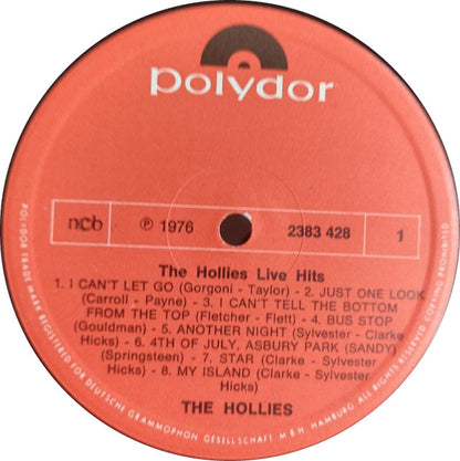 The Hollies : Hollies Live Hits (LP, Album)