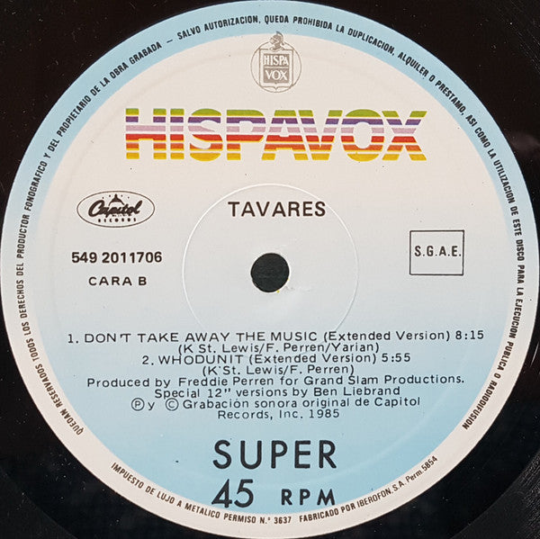 Tavares : Heaven Must Be Missing An Angel (Irresistible Angel Mix) (12")