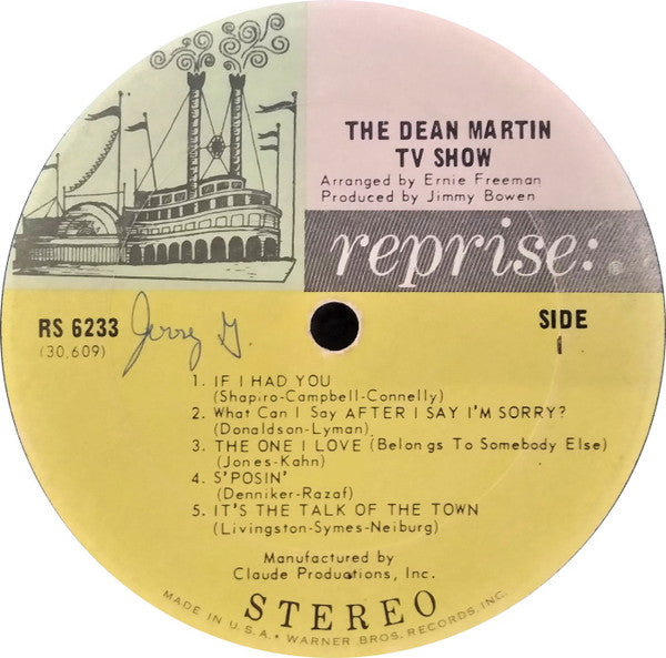 Dean Martin : The Dean Martin Television Show (LP)