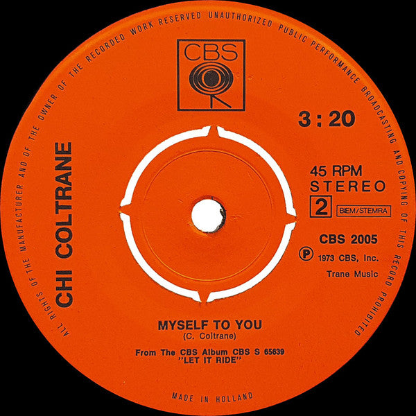 Chi Coltrane : Who Ever Told You (7", Single)