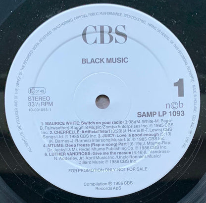 Various : Black Music (LP, Comp, Promo)