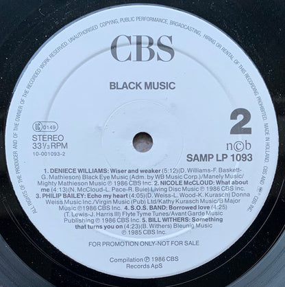 Various : Black Music (LP, Comp, Promo)